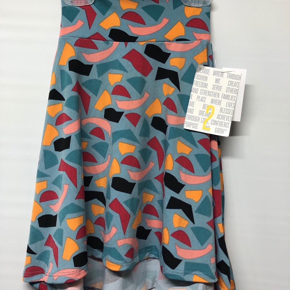 LULAROE LOT OF 6 KIDS AZURE GIRLS SKIRTS SZ 2-14 NEW WITH TAGS